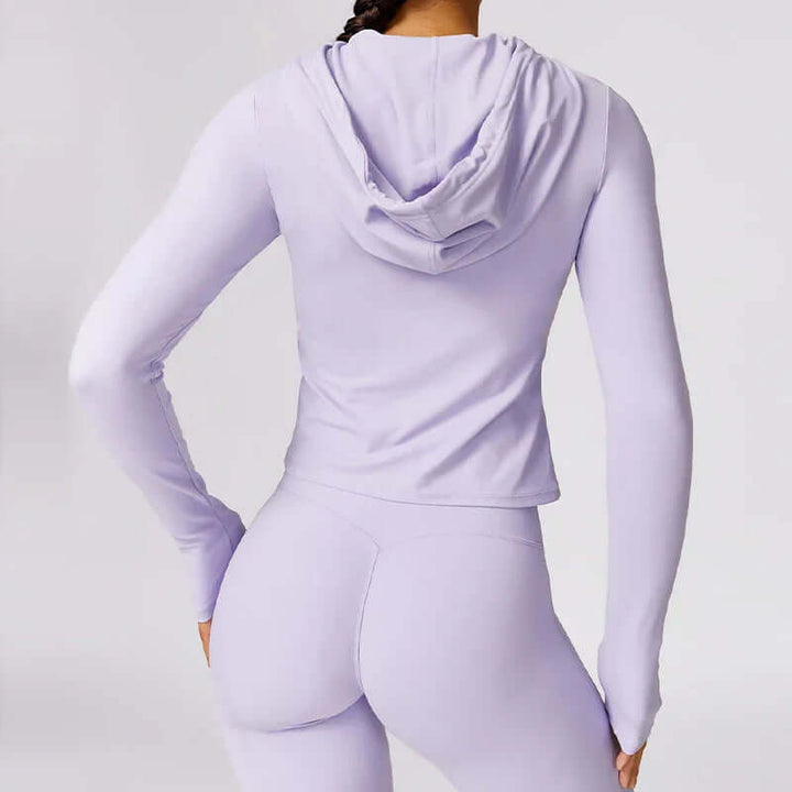 Performance women's workout outfit with quick-dry technology. Flexible stretch fabric for ultimate comfort.