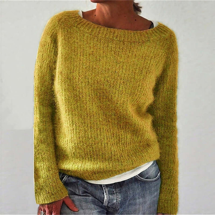 Stylish women's relaxed acrylic sweater for ultimate comfort. Perfect cozy pullover for everyday casual style.