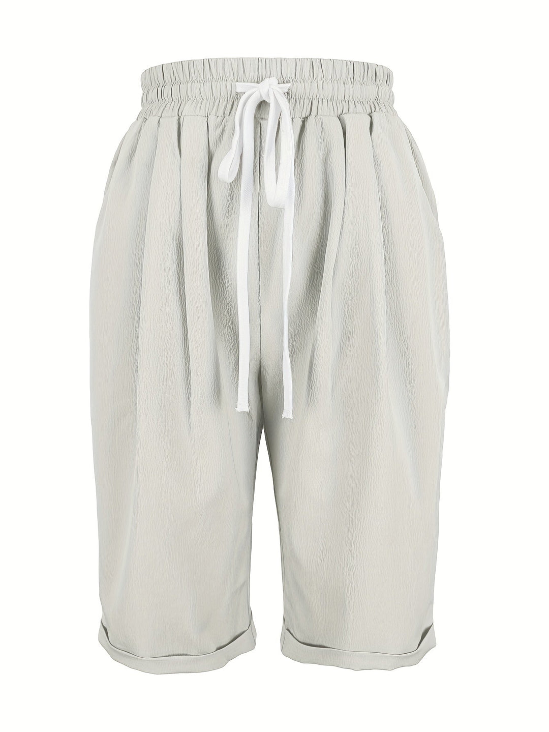 Back view of ladies' relaxed fit capri pants, comfortable for everyday wear, flattering mid-calf design.