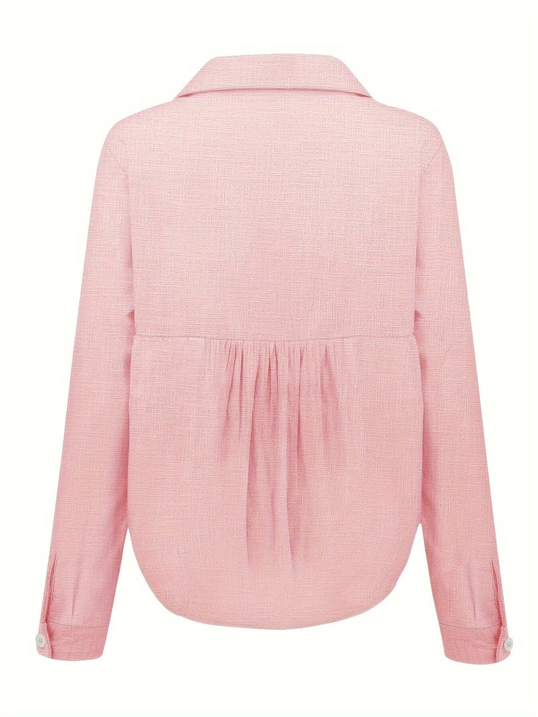 Womens relaxed fit long sleeve top made from a breathable cotton blend, ideal for casual fashion.