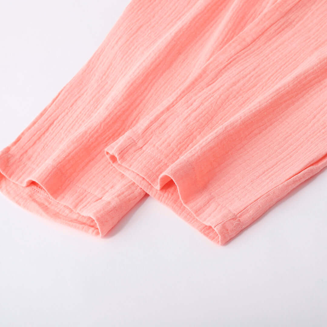 Versatile women's cotton blend relaxed two-piece set, perfect as loungewear or casual everyday outfit.