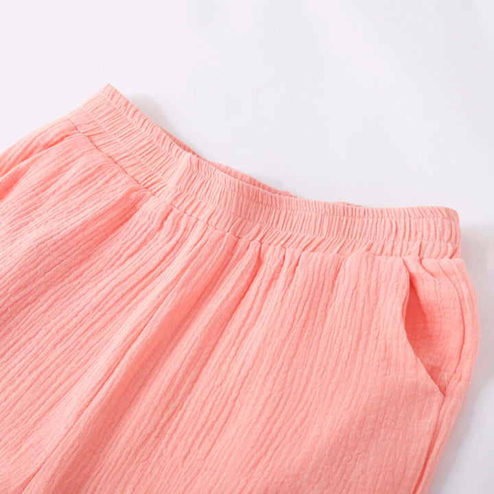 Soft cotton blend women's relaxed fit lounge set. Two-piece casual wear for ultimate comfort.