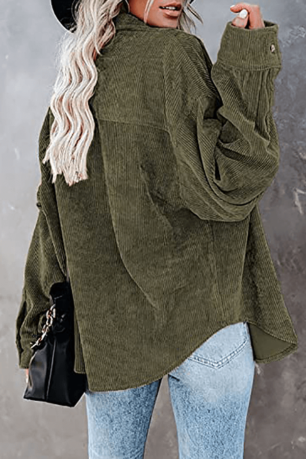 Versatile women's long sleeve relaxed top, drop shoulder, perfect for chic casual outfits.
