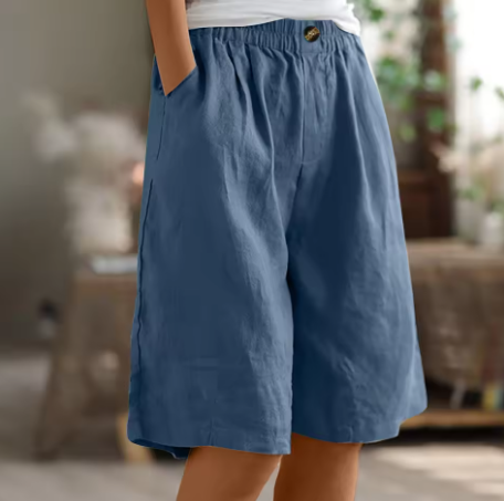 Relaxed fit Renee women's shorts, a stylish and comfortable choice for casual summer apparel.