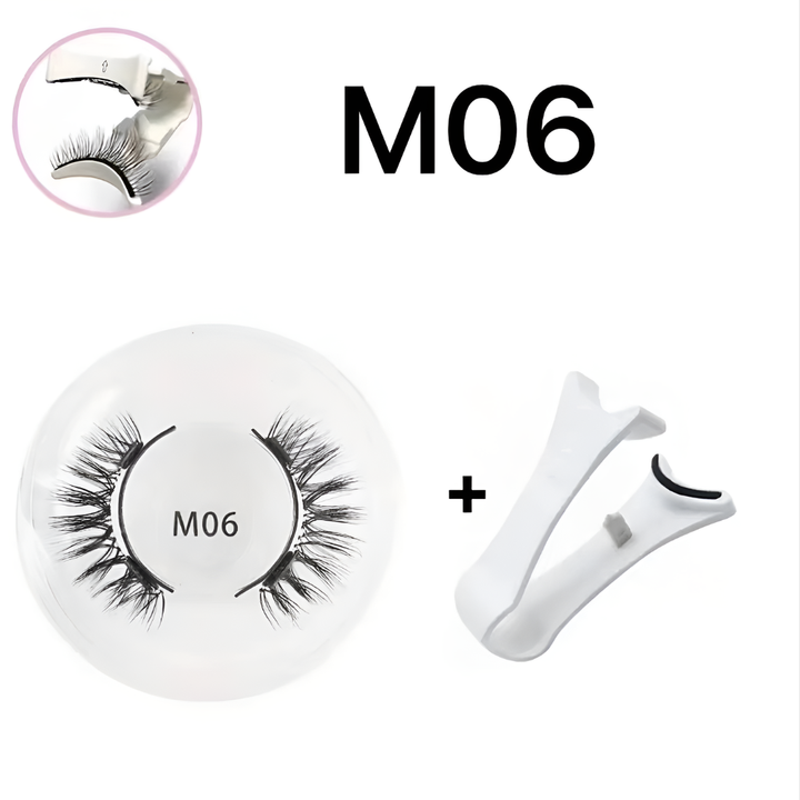 Achieve fuller, longer lashes with women's reusable magnetic false eyelashes. Easy no-glue application from the kit.