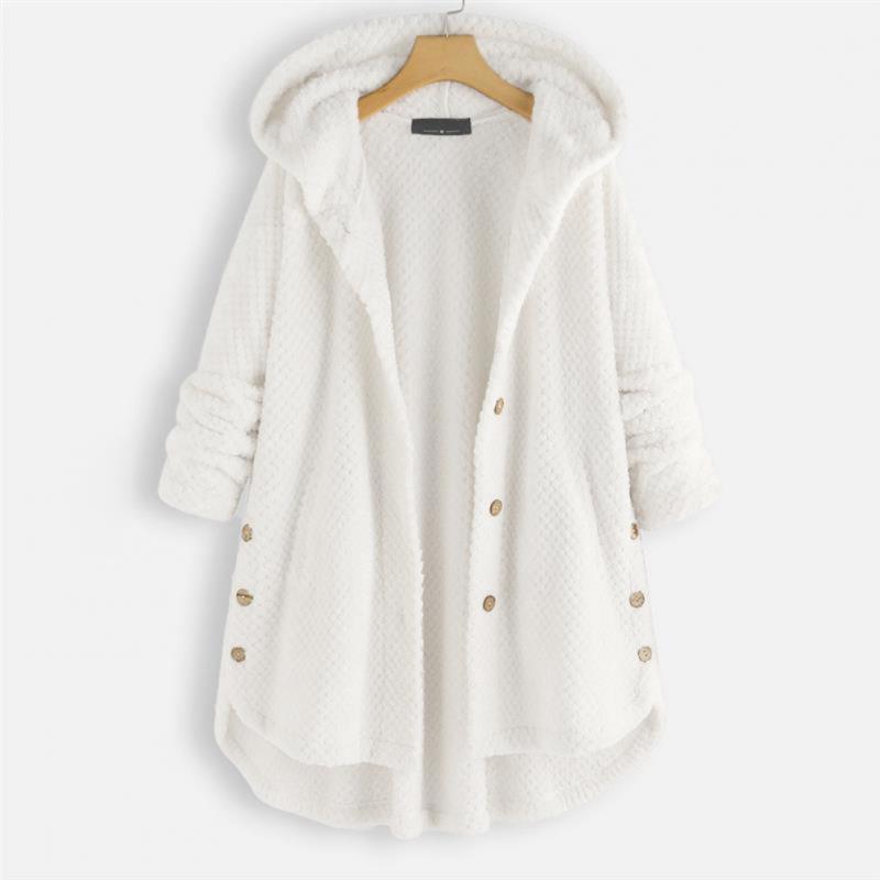 Women's reversible hooded jacket, stylish & versatile for fall. Cozy FleeceLux outerwear for everyday wear.