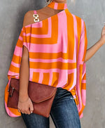 Orange-pink striped