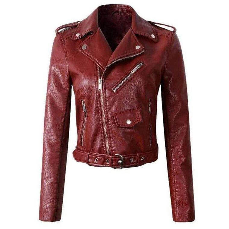 Women's slim fit belted insulated winter jacket, stylish and warm for cold weather outerwear.