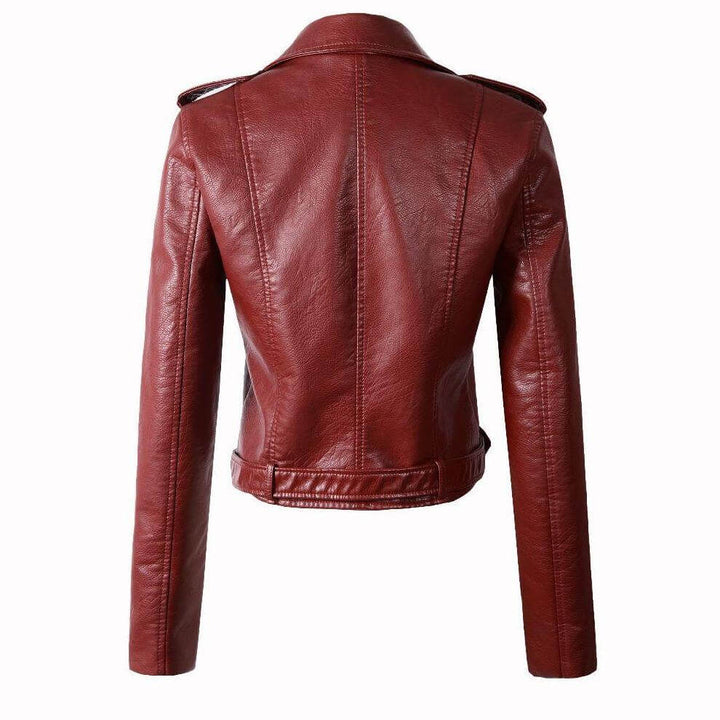 Versatile women's insulated jacket, slim fit, belted, suitable for fall & winter casual wear.