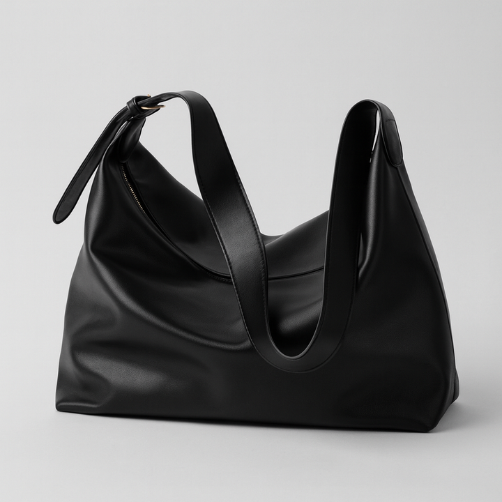 Women's slouchy faux leather tote bag, perfect for everyday use & large capacity storage.