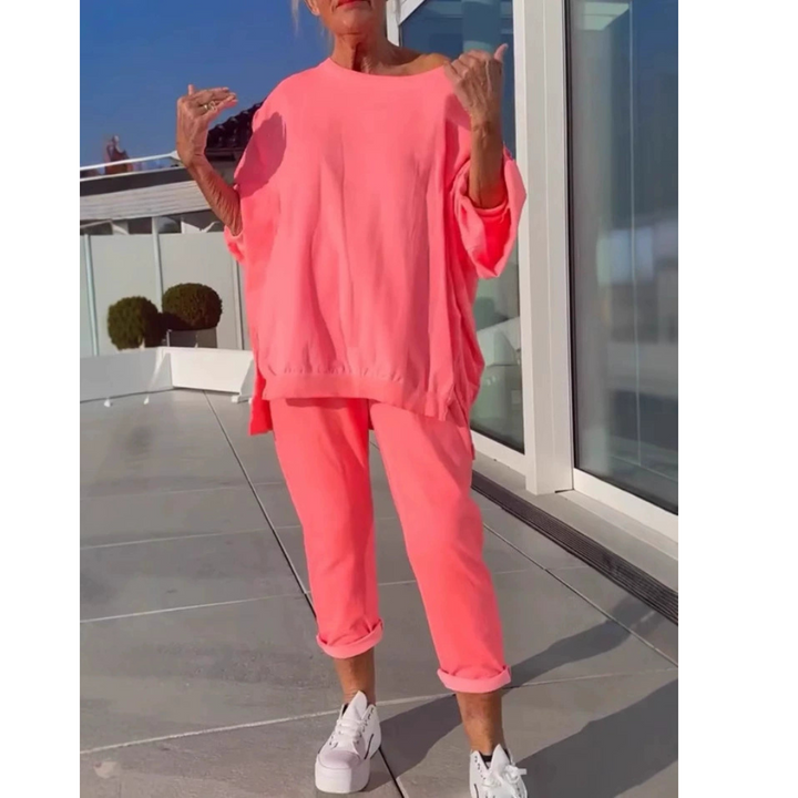 Women's soft, relaxed fit loungewear set for ultimate comfort & casual style.