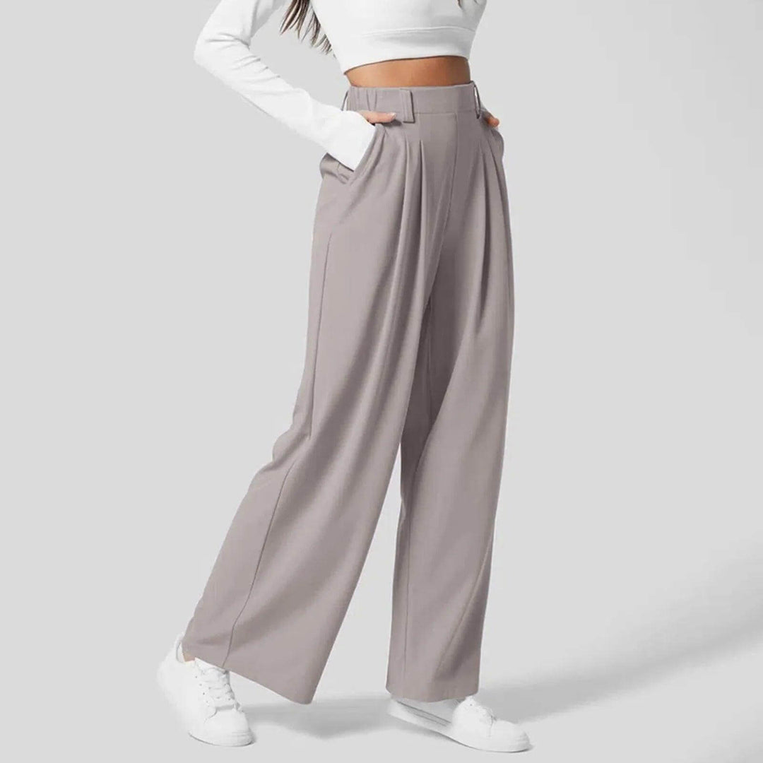 Soft fabric women's stretch long pants, offering a flattering fit & ultimate comfort for daily wear.