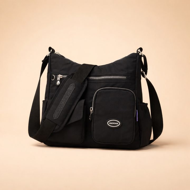 Durable nylon anti-theft crossbody bag for women, lightweight & stylish for travel.