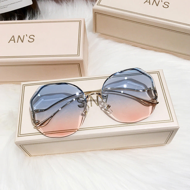 Chic Luna Shades women's boho ombre sunglasses, stylish eyewear with UV protection & gradient lenses.