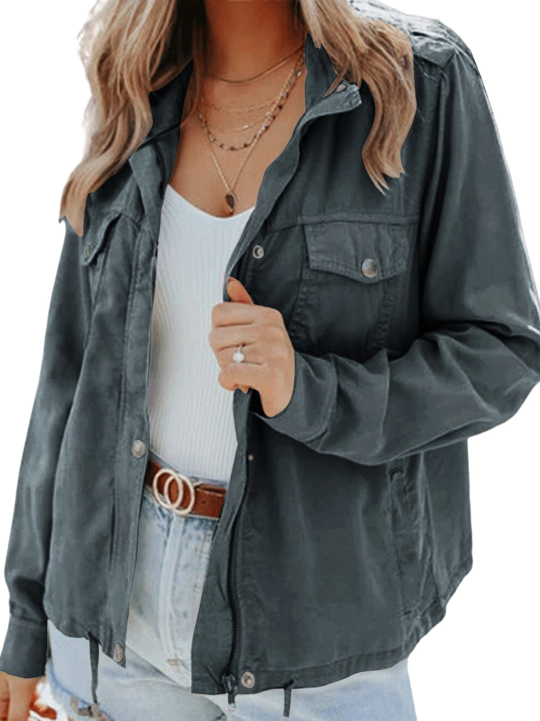 Stylish women's Eliza's jacket, perfect for a chic, comfortable everyday casual or formal outfit.