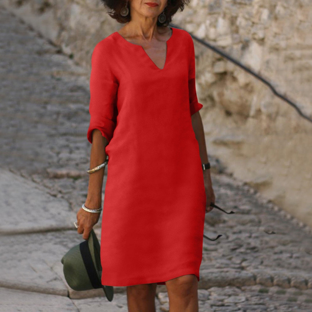 Women's stylish flowy summer dress, perfect for casual elegance or party wear.