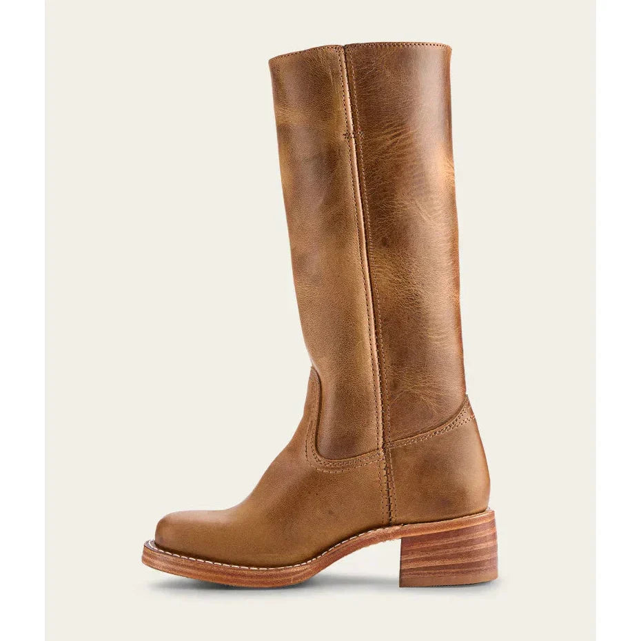 Comfortable women's knee-high cowboy boots, versatile for any season, stepping out in style.