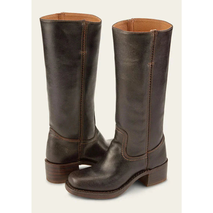 Comfortable women's knee-high boots, embodying stylish western footwear trends.
