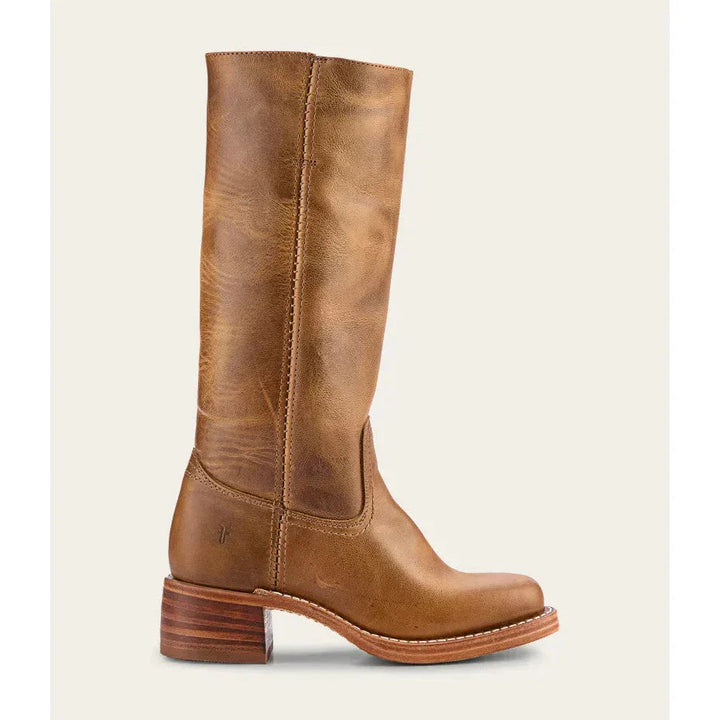 Stylish footwear: Women's knee-high western boots, perfect for a fashion statement.