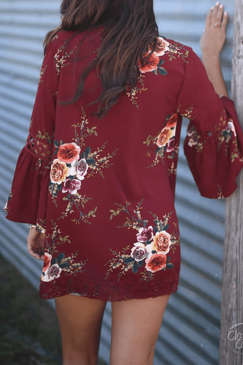 Stylish women's print top featuring a unique patchwork design, cotton blend.