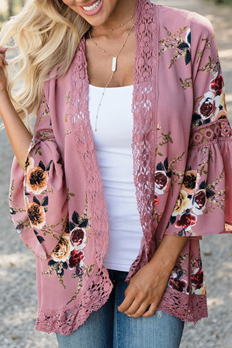 Comfortable ladies' casual top with vibrant patchwork print, ideal for daily wear.