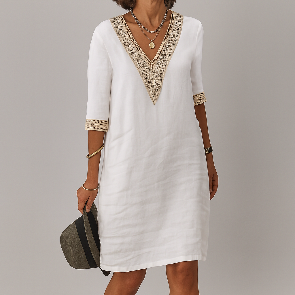 New women's summer midi dress, a chic and versatile warm weather essential for any occasion.