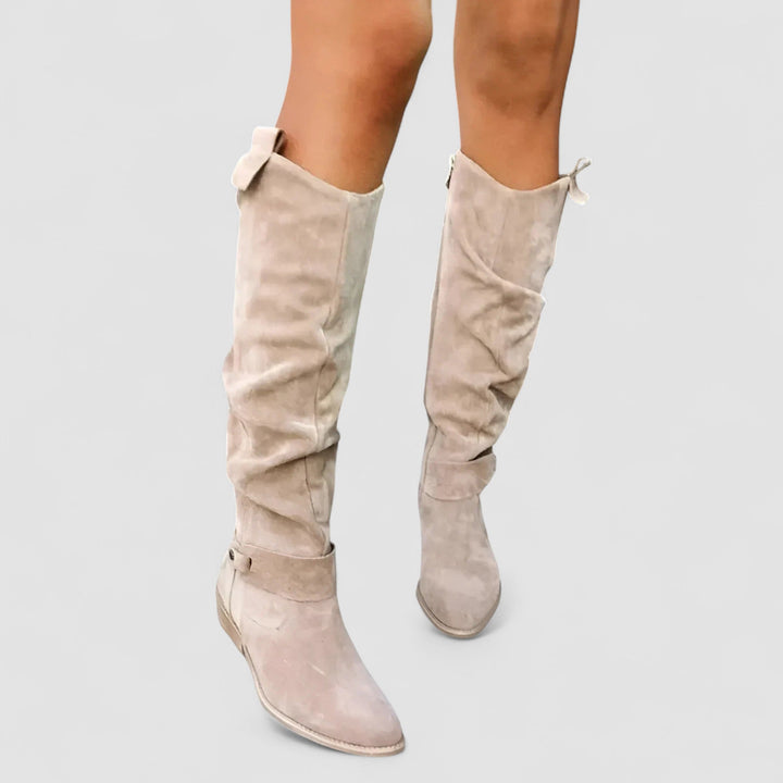 Dark brown women's supportive ankle boots with orthopedic design & cushioning.