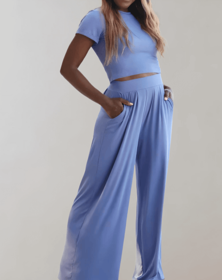 Stylish women's fashion two-piece co-ord set. Tailored blazer & mini skirt offering a modern & elegant silhouette.