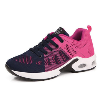 Woman walking in lightweight comfort shoes, ideal for daily errands, travel, and active support.