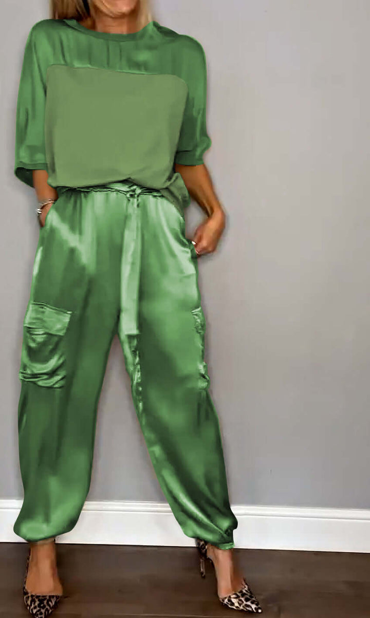 Soft women's pajama set, a two-piece outfit designed for ultimate comfort and cozy home attire.