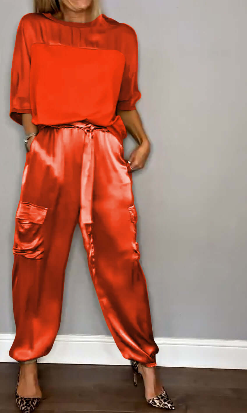 Soft & comfortable women's sleepwear set. Two-piece loungewear for ultimate relaxation at home.