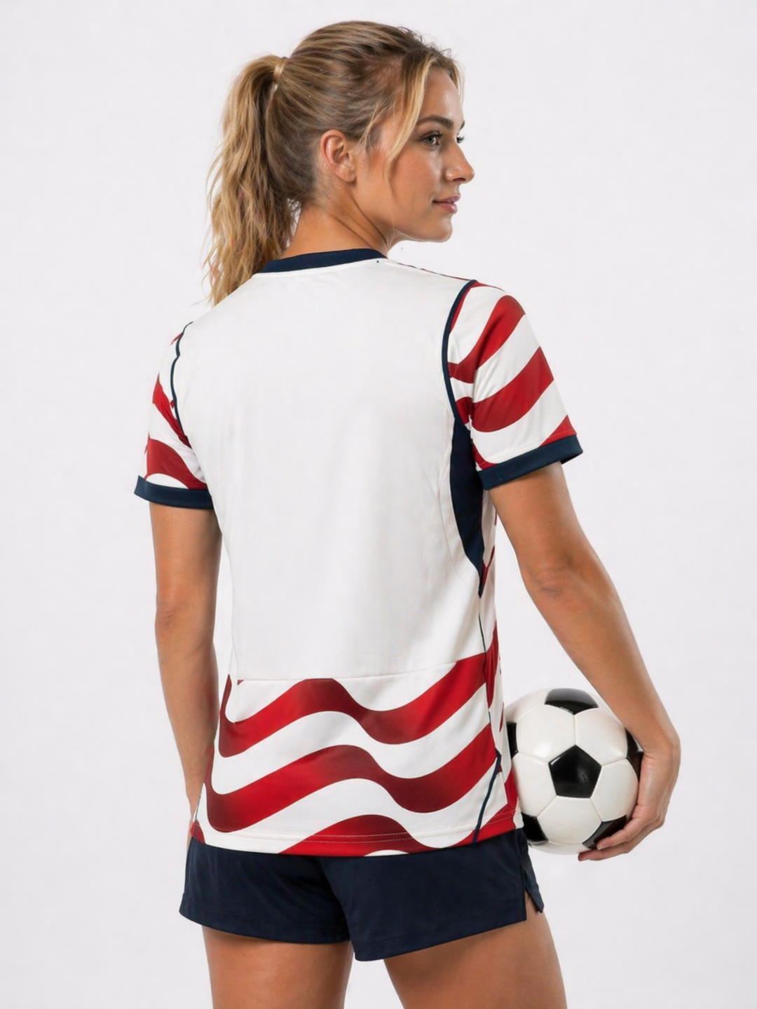 USA Women's Soccer fan jersey for World Cup 2026. Comfortable athletic top & casual women's apparel.