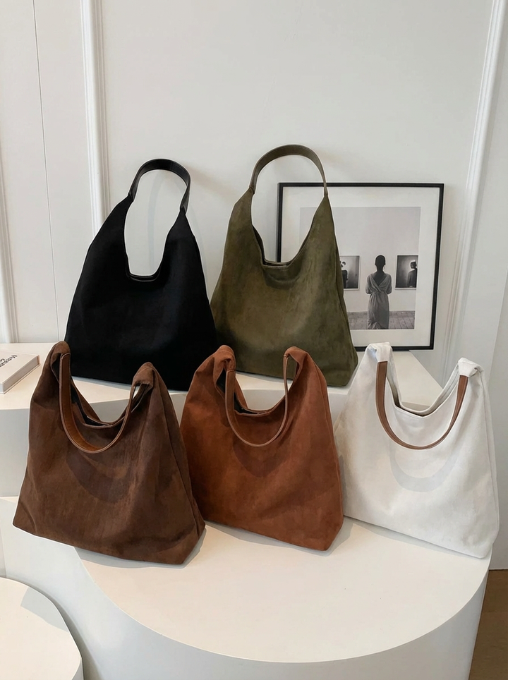 Elegant women's casual tote bag with roomy interior, ideal for travel, work, and everyday fashion.