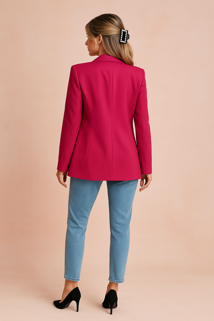 Professional women's blazer, a smart casual fashion jacket perfect for office attire & versatility.