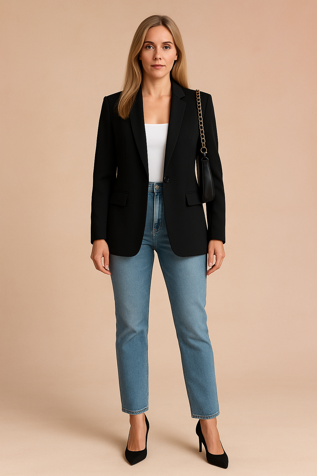 Elegant women's fashion blazer, a versatile lightweight jacket for everyday comfort & professional style.