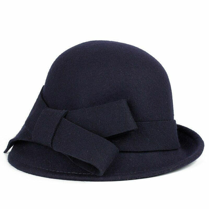 Soft wool fedora for women, featuring a timeless vintage design; a chic and stylish headwear option.