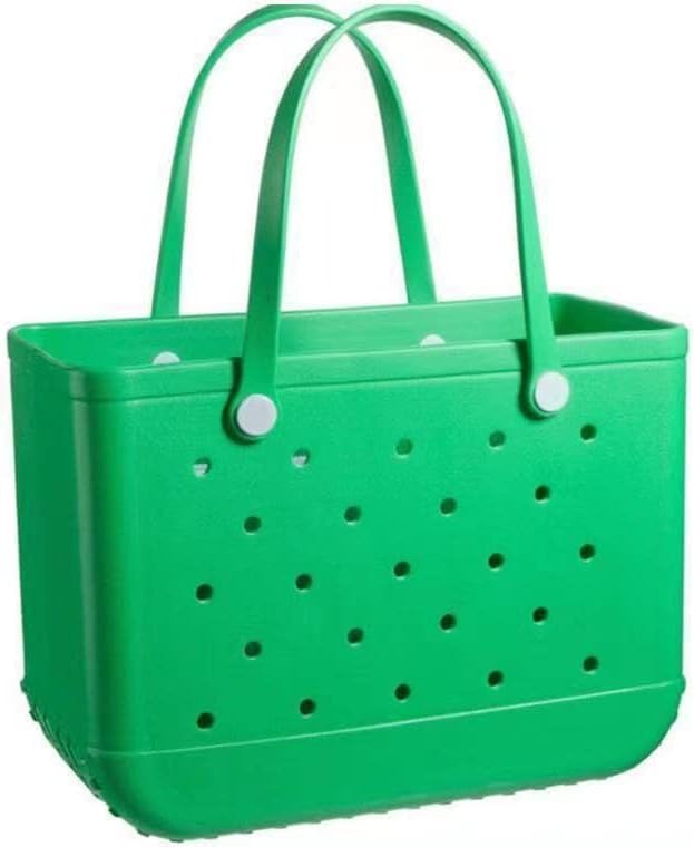 Waterproof women's EVA beach tote bag with sandproof design. Washable, durable, & perfect for beach days.