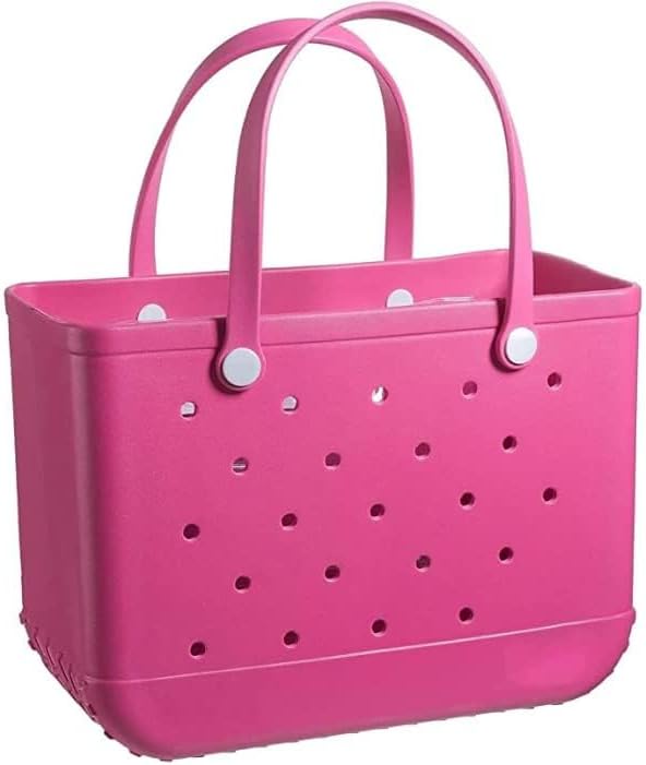 Easy-clean women's washable EVA beach tote bag. Waterproof, sandproof, and durable summer utility bag.
