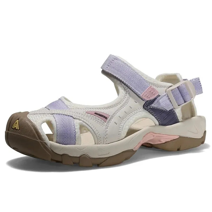 Active women's outdoor sandals with strong arch support & high-grip non-slip sole for wet conditions.