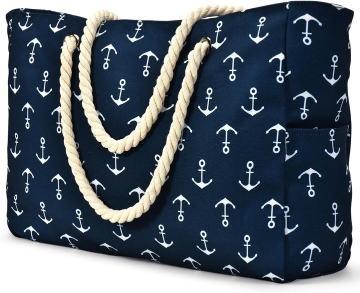 Women's waterproof large tote bag with secure zipped storage for work & travel essentials.