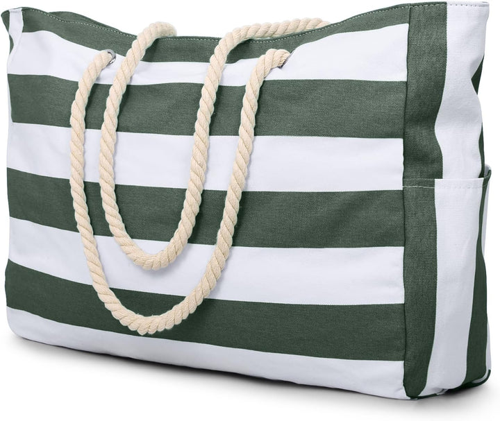 Women's versatile waterproof carry-all, large & functional, with zipped compartments.