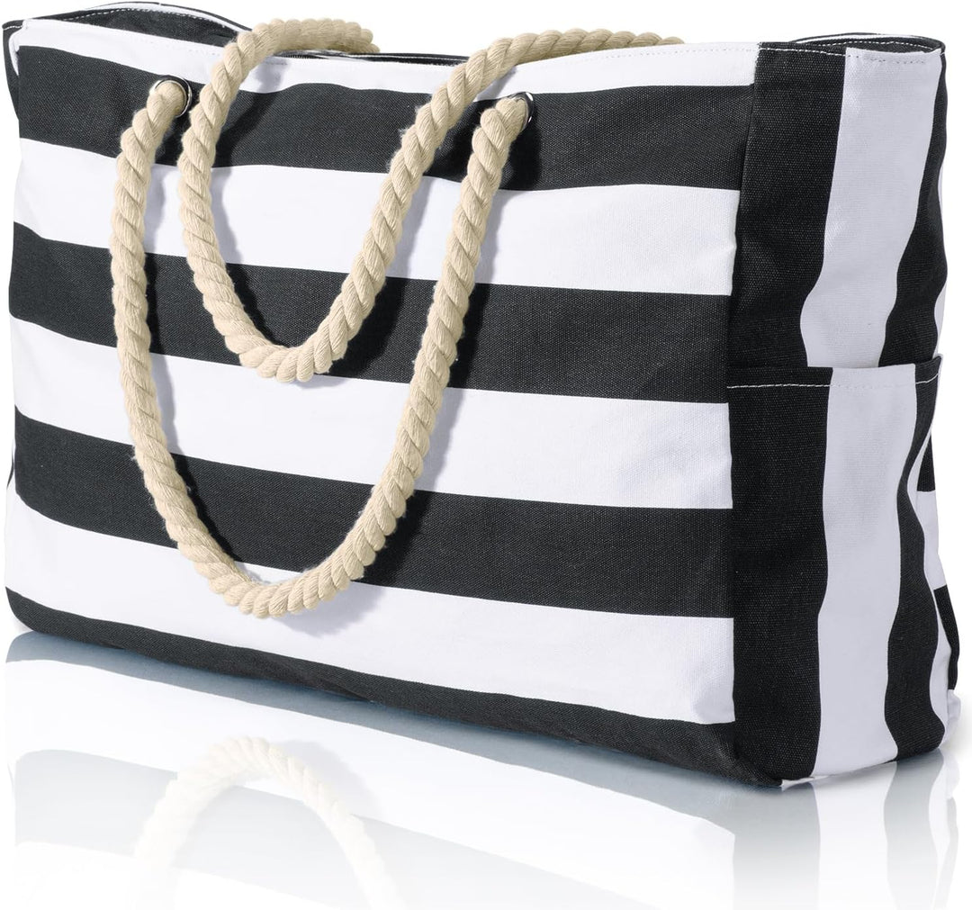 Women's reliable waterproof work tote, large capacity, with secure zip closure for peace of mind.