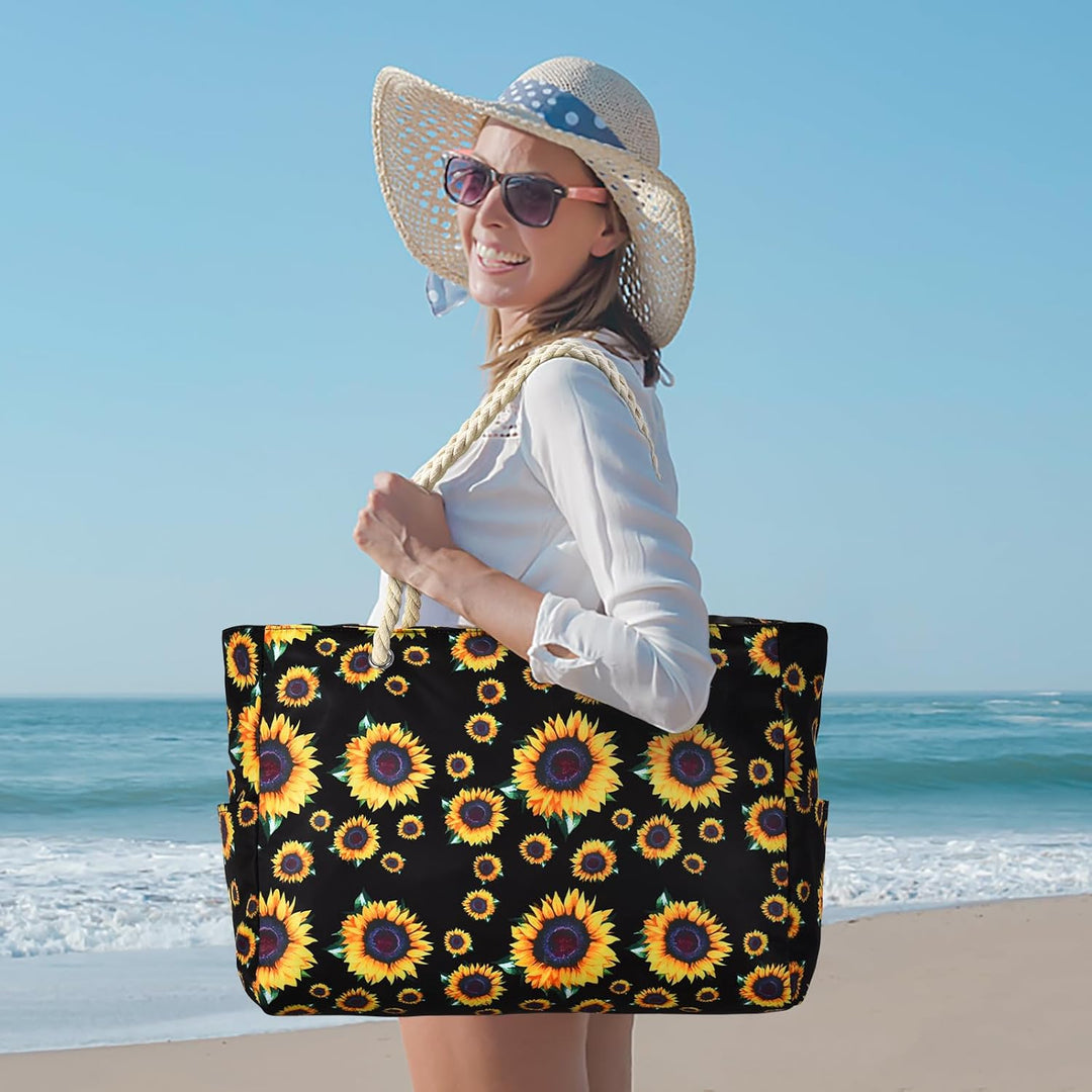 Women's robust waterproof gym bag, large for workout gear, with secure zip pockets.