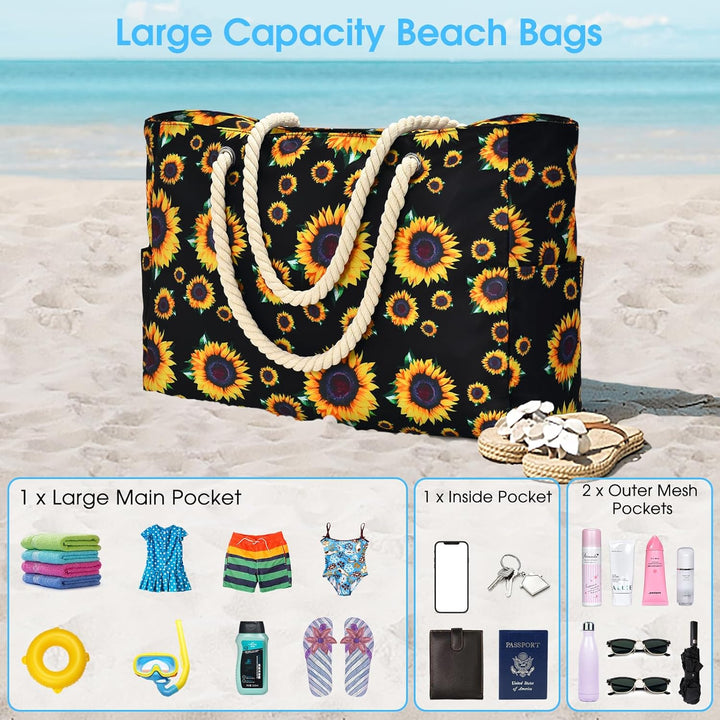 Women's versatile waterproof large tote, perfect for all occasions, with zipped storage.