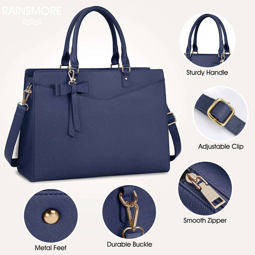 Travel women's waterproof laptop organizer bag, multi-pocket for efficient packing.