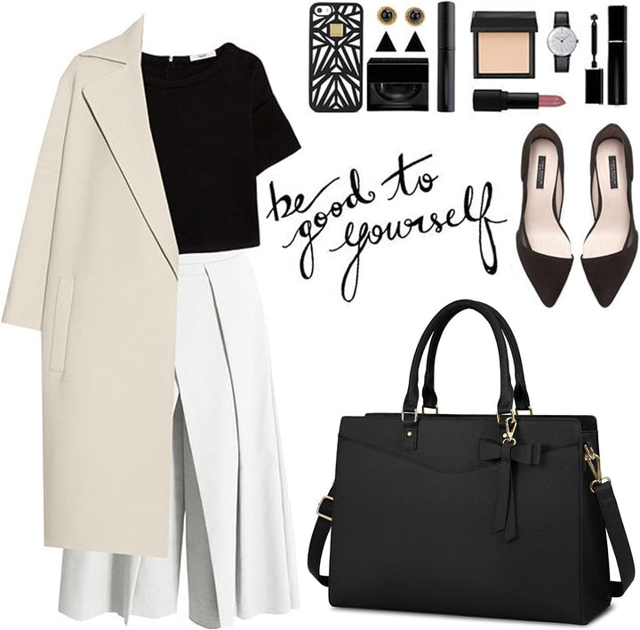 Stylish women's waterproof laptop bag, combining fashion with practical functionality.