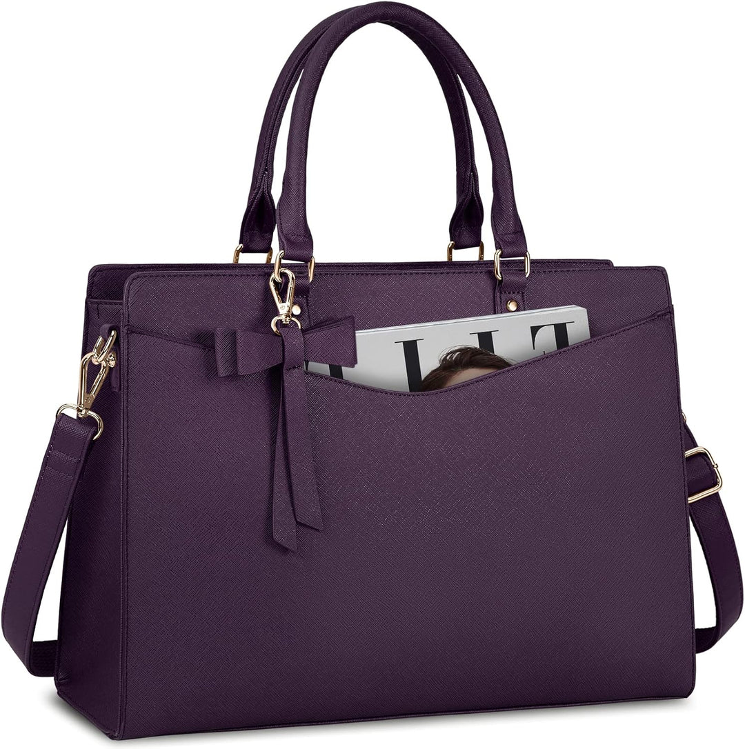 Large capacity women's waterproof tote bag, designed for laptop and daily carry.