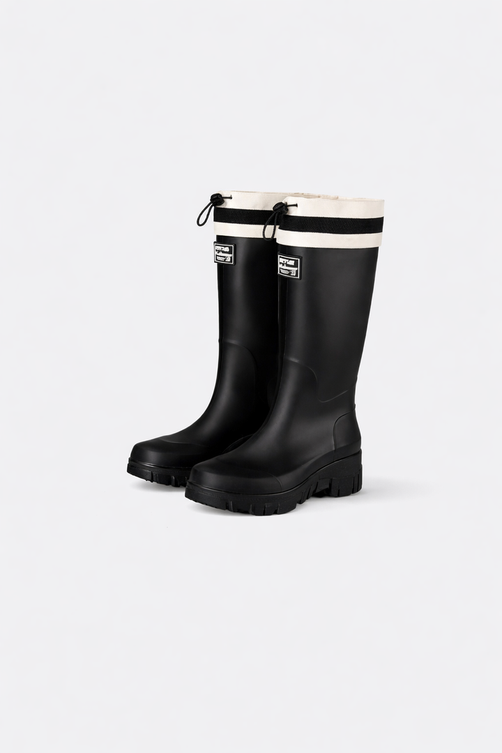 Waterproof women's rain boots, durable for outdoor work, gardening, and various wet weather.