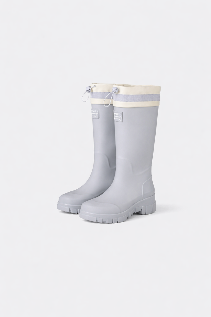 Women's durable rain boots, waterproof and easy slip-on for wet weather & outdoor protection.