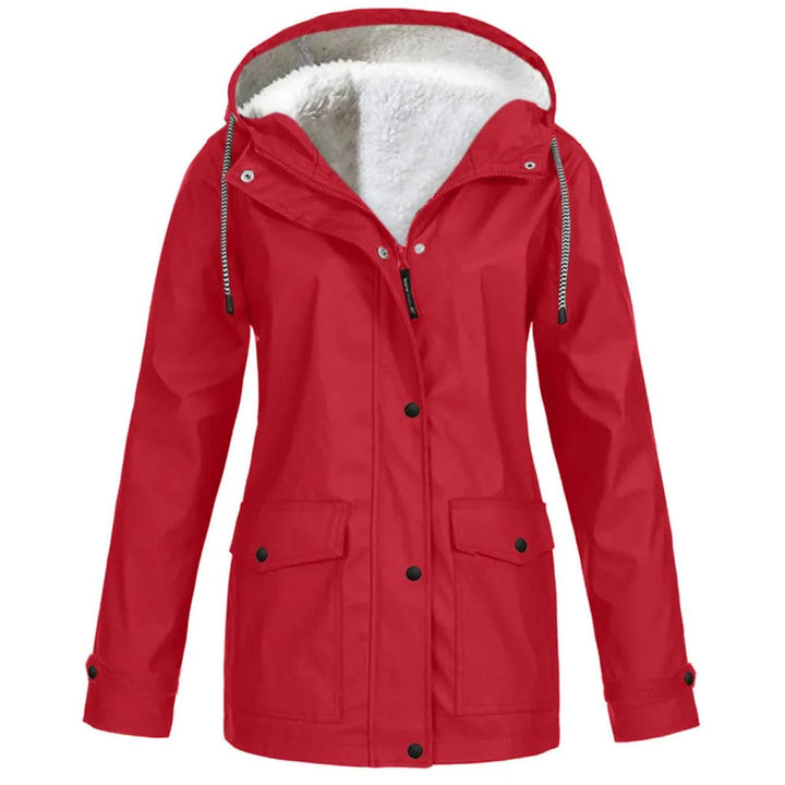 Fleece-lined women's winter coat, offering superior waterproof & windproof protection. Features a practical hood.